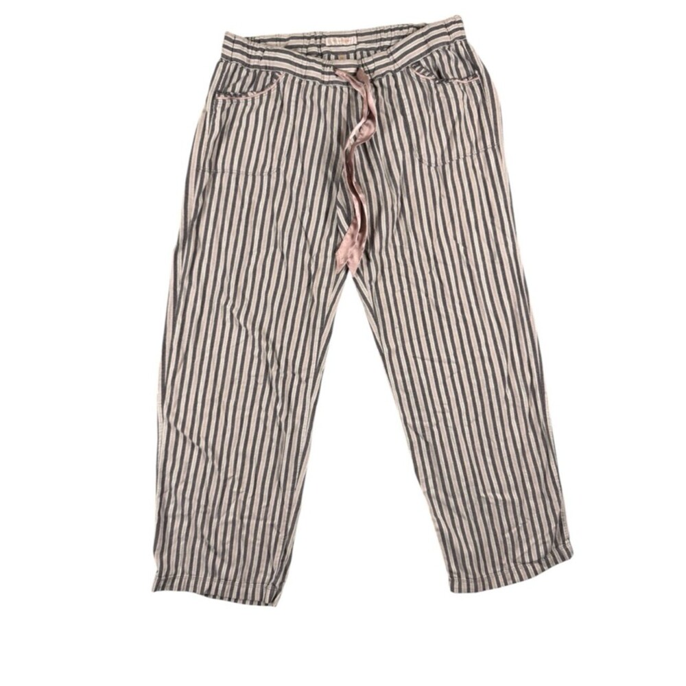 Victoria’s Secret Striped Lounge Pants Size M Soft Drawstring Pajama Bottoms